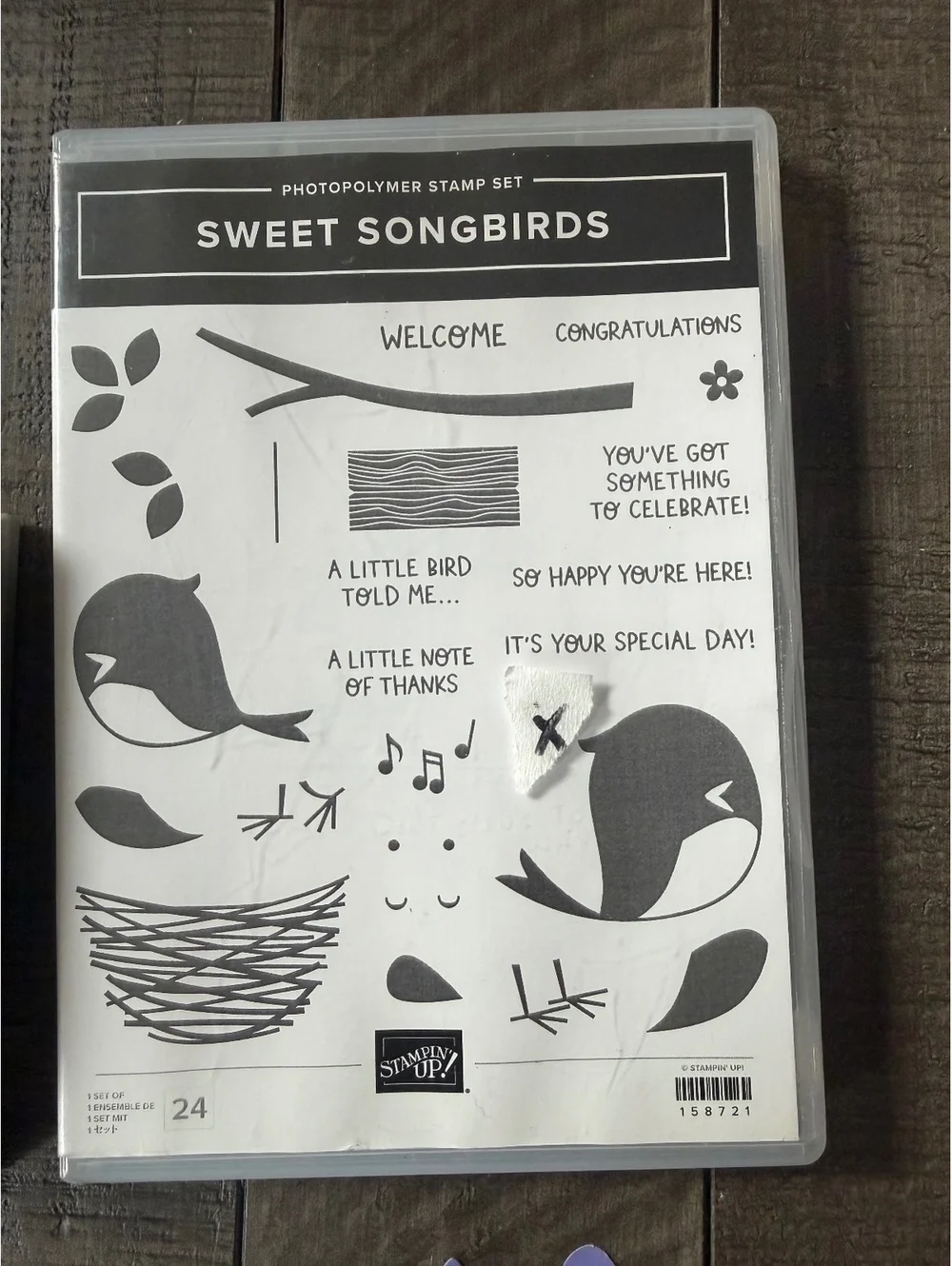 Stampin’ Up Sweet Songbirds stamp set with matching shape punch